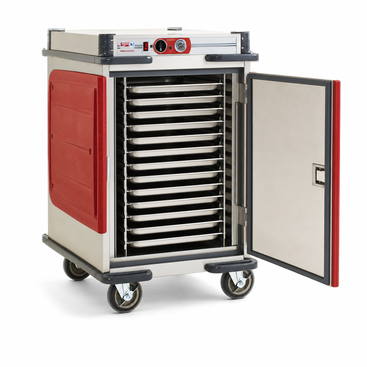 Product image #4 for Metro C5 Transport Armour Half-Height Mobile Heated Holding Cabinet, 18-Pan Capacity, 120V