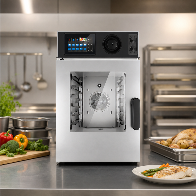 Product image #4 for Lainox Compact Naboo 6 x 2/3 GN Electric Direct Steam Countertop Combi Oven