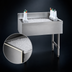Thumbnail image #4 for Underbar Basics™ 24-Inch Wide Stainless Steel Cocktail Ice Bin with 7-Circuit Cold Plate