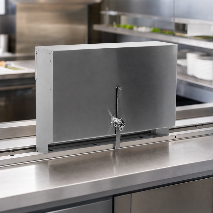 Product image #4 for CHOICE 42-Inch Single Stainless Steel Speed Rail Locking Cover