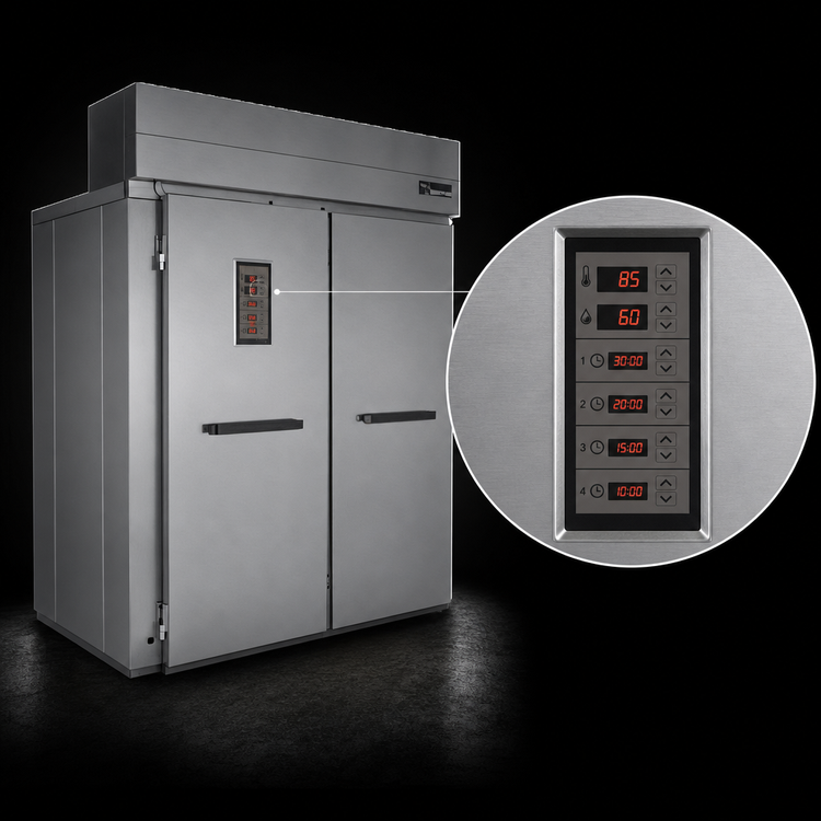 Product image #4 for Baxter 80.5-Inch Deep Double-Wide Roll-In Electric Proofer Cabinet with Floor