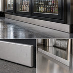 Thumbnail image #4 for Krowne BS-184 84-Inch Stainless Steel Front Kick Plate for Back Bar Coolers