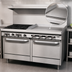Thumbnail image #4 for Southbend S-Series 60-3/4-Inch Commercial Gas Restaurant Range with 4 Open Burners, 36-Inch Thermostatic Griddle, Convection Oven, and Cabinet Base