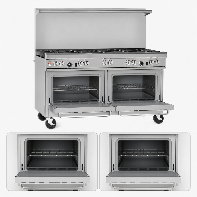 Product image #4 for Southbend Ultimate 60-Inch Gas Restaurant Range with 8 Open Burners and 2 Standard Ovens