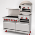Thumbnail image #4 for American Range 36-Inch Commercial Gas Range with 4 Open Burners, 12-Inch Raised Griddle/Broiler and 26-1/2-Inch Convection Oven