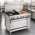 Thumbnail image #4 for Imperial Pro Series 36-Inch Gas Restaurant Range with 2 Open Burners, 24-Inch Griddle, and Convection Oven