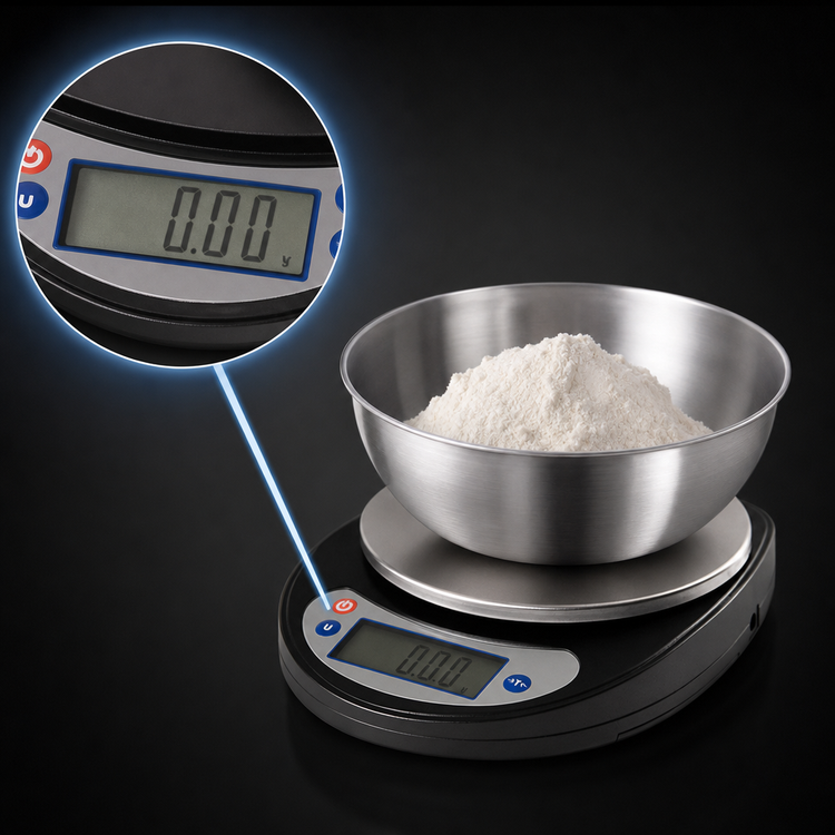 Product image #4 for Globe GPS5 Compact Digital Portion Control Scale with Ingredient Bowl, 5 lb Capacity