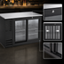 Thumbnail image #4 for Beverage-Air Food-Rated 48-Inch Back Bar Refrigerator with Sliding Glass Doors, Black, Stainless Steel Top, 15.1 Cu. Ft.