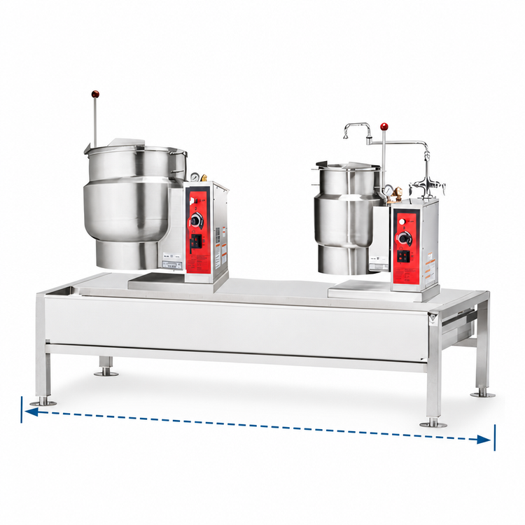 Product image #4 for Vulcan Electric Tilting Kettle Stand Assembly with 64-Inch Stainless Steel Stand