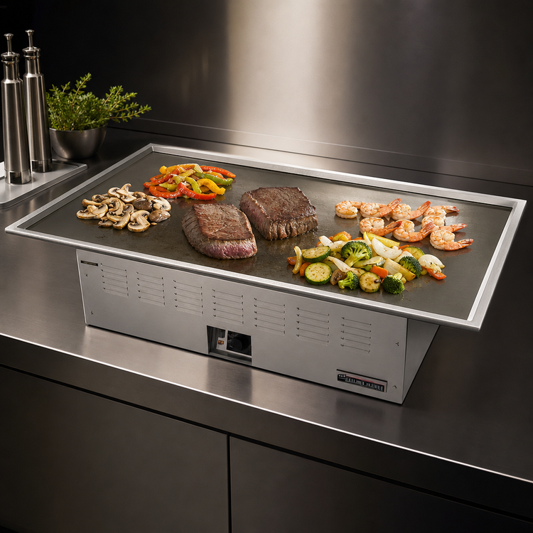 Product image #4 for Garland Electric Teppan-Yaki Drop-In Griddle, 45 x 26-3/4 Inch Grill Size