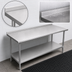 Thumbnail image #4 for John Boos Stallion Stainless Steel Work Table with Rear Up-Turn and Adjustable Undershelf, 84 x 24 Inches