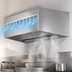 Thumbnail image #4 for SpecAir HEF96-90 Wall Type Front Discharge Make-Up Air Exhaust Hood, 90