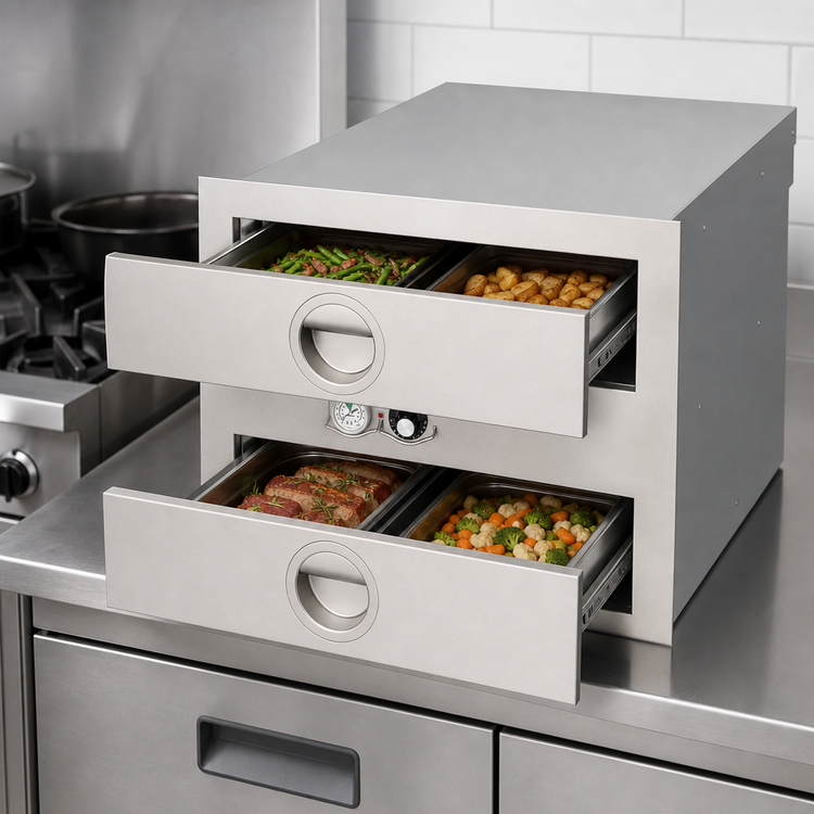 Product image #4 for Toastmaster 3B84AT72 Built-In Dual Drawer Food Warming Drawer with Thermostatic Controls