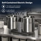 Thumbnail image #4 for Cleveland Range TKET3T Countertop Electric Twin Tilting Kettle, 3 Gallons Each, Self-Contained, 2/3 Steam Jacket, 316 Stainless Steel Liner