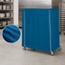 Thumbnail image #4 for Metro Mariner Blue Nylon Cart Cover for 36 x 24 x 74 Inch Queen Mary & Banquet Cart