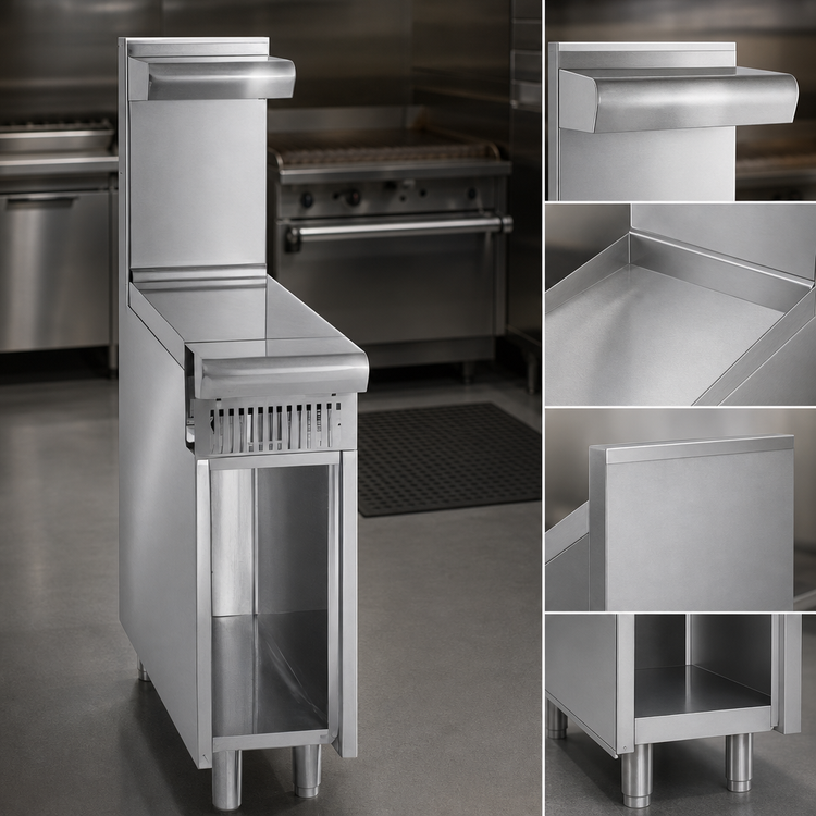 Product image #4 for Imperial Spec Series 36-Inch Heavy Duty Gas Spreader Cabinet with Open Cabinet Base and Bottom Shelf, Stainless Steel