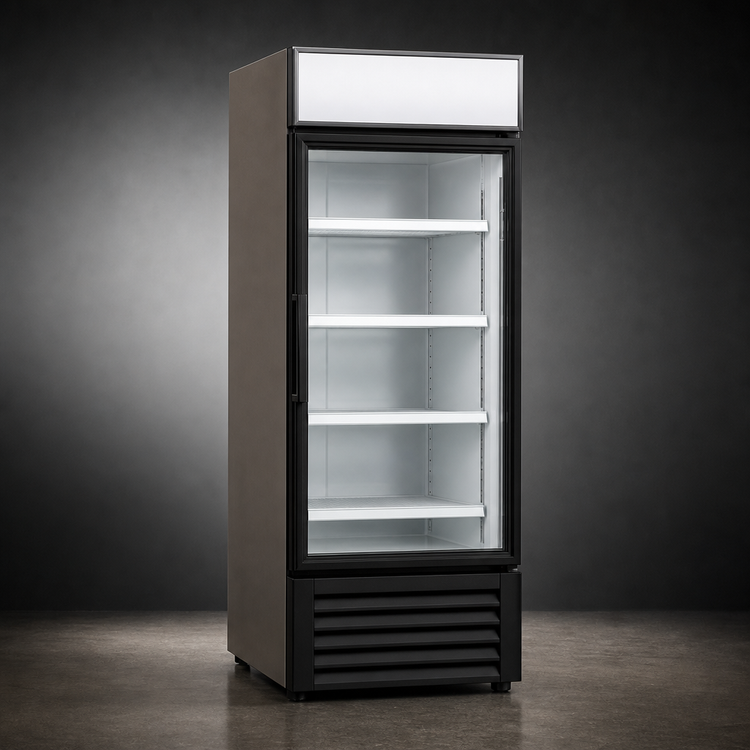 Product image #4 for Excellence TKOF-21 Glass Door Freezer Merchandiser, One Section, 27 Inch, 18.9 Cu. Ft., Bottom Mount Self-Contained
