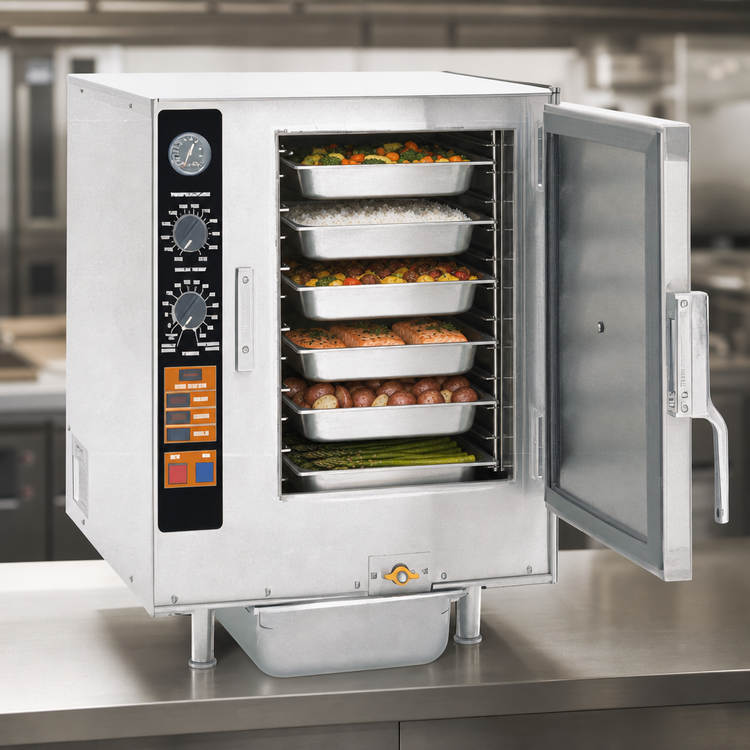 Product image #4 for Groen Intek XS-208-8-3 Countertop Boilerless Connectionless Convection Steamer, 6-Pan, 208V, 3-Phase