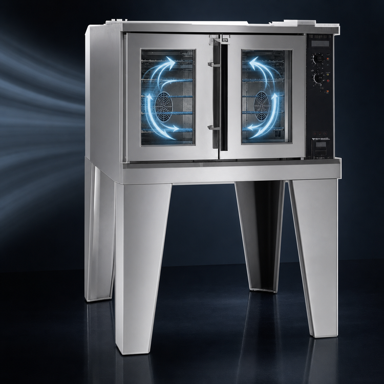 Product image #4 for Lang Marine ECOF-AP2M Full-Size 2-Deck Electric Convection Oven with Accu-Plus Solid State Controls