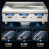 Thumbnail image #5 for Vulcan VMG36 36-Inch Heavy Duty Countertop Manual Gas Griddle with 1-Inch Polished Steel Plate