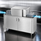 Thumbnail image #4 for Champion CG4 Low-Temperature Straight Conveyor Underbar Glasswasher, 48-Inch Stainless Steel Cabinet, Approx. 2,000 Glasses Per Hour