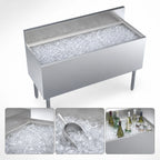 Thumbnail image #4 for Krowne Royal Series KR19-48-10 48-Inch Underbar Ice Bin/Cocktail Unit with 10-Circuit Cold Plate, 147-Lb Capacity, 12-Inch Deep Bin