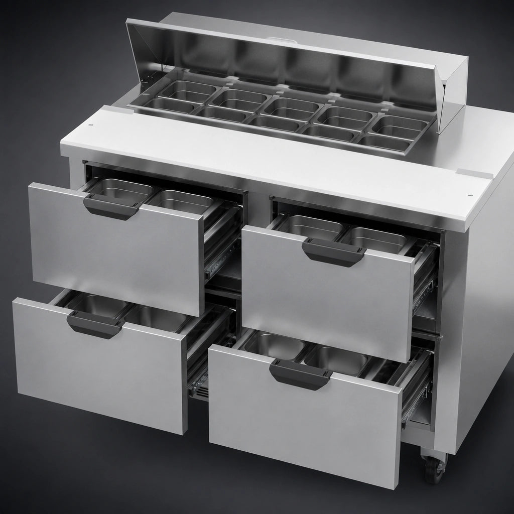 Four Pull-Out Drawers