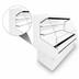 Thumbnail image #5 for Dairy Curved End Open Merchandiser, 75-Inch Wide, Remote Refrigeration, White
