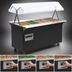 Thumbnail image #4 for Vollrath 2-Series Affordable Portable 4-Well Mobile Hot Food Station with Lighted Buffet Breath Guard and Enclosed Storage Base