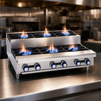 Thumbnail image #4 for Imperial (Middleby) IHPA-6-36SU 36-Inch Countertop Gas Hot Plate, 3 Open Burners, 3 Step-Up Burners, 192,000 BTU