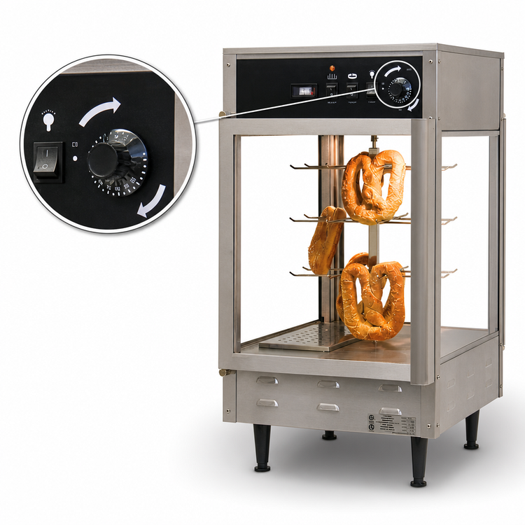 Product image #4 for Benchmark Countertop Pass-Thru Humidified Hot Food Display Warmer for 12-Inch Pizzas