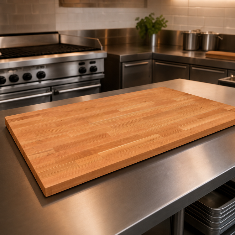 Product image #4 for Boos Block American Cherry Blended Edge Grain Kitchen Countertop, 144 x 27 x 1-1/2 Inch, Flat Top
