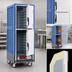 Thumbnail image #4 for Metro C5 3 Series Full-Height Insulated Heated Holding & Proofing Cabinet, Blue, Dutch Solid Doors, Fixed Wire Slides