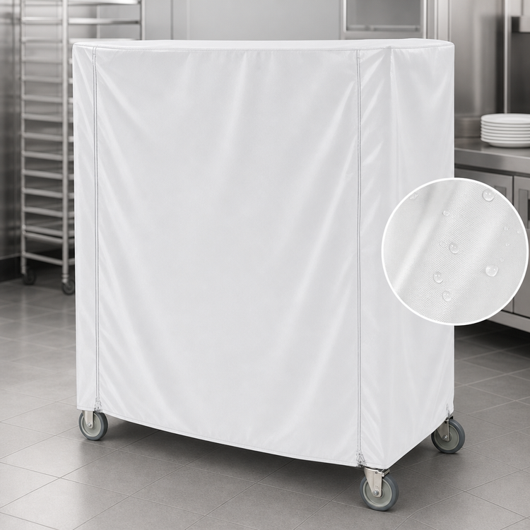 Product image #4 for Metro Waterproof Vinyl-Nylon Coated Cart Cover for 72 x 24 x 74 Inch Queen Mary & Banquet Carts