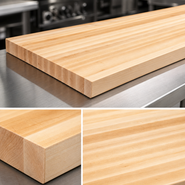 Product image #4 for Boos Block 84-Inch x 25-Inch Edge Grain Maple Kitchen Countertop, 1-1/2-Inch Thick, Varnique Finish
