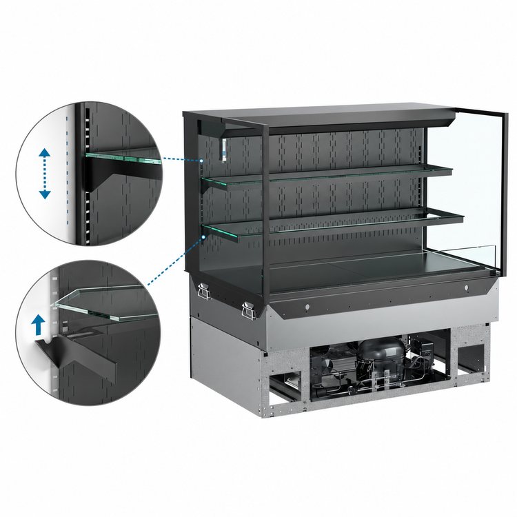 Product image #4 for Reveal® 71-3/4-Inch Self-Service Refrigerated Slide-In Deli Case