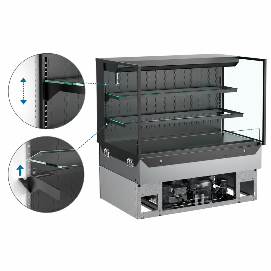 Adjustable Glass Shelving