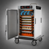 Thumbnail image #5 for Metro HotBlox Insulated Narrow 8-Pan Half-Height Heated Transport Cabinet with Solid Door and Analog Controls