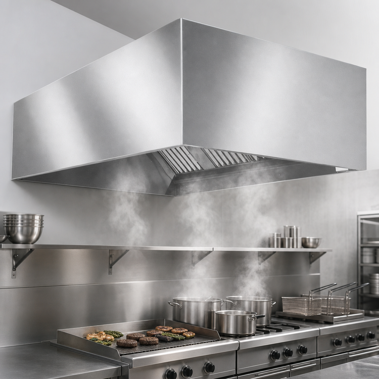 Product image #4 for Eagle SpecAir HEB96-138 138" Wide Exhaust-Only Non-Compensating Commercial Kitchen Hood