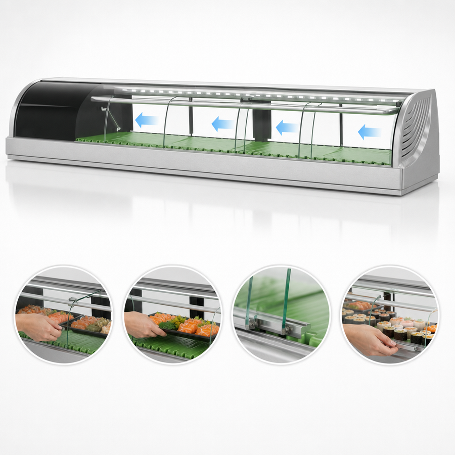 Four Service-Side Sliding Glass Doors