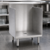 Thumbnail image #4 for Eagle 1800 Series Flatboard Top Underbar Glass Rack Storage Unit, 12 Inch Wide, 304 Stainless Steel, Open Front Cabinet Base
