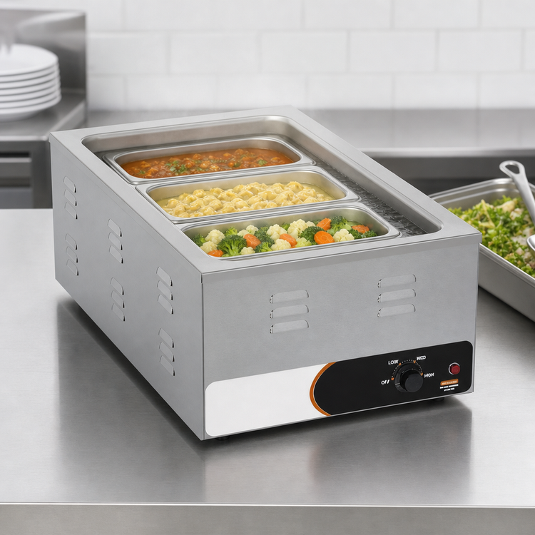 Product image #4 for Nemco Full-Size Countertop Wet Food Warmer, 230V, 1200W