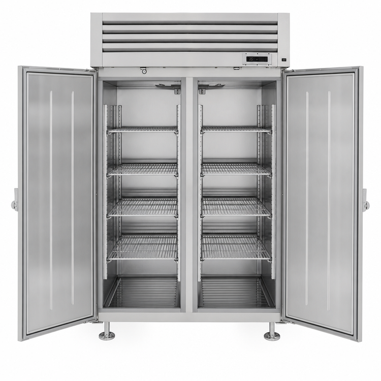 Product image #4 for Turbo Air PRO Series Two-Section Correctional Facility Reach-In Refrigerator, 47.73 Cu. Ft., Top Mount