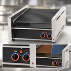 Thumbnail image #4 for Star (Middleby) Grill-Max 50ST 50-Hot-Dog Roller Grill, Stadium Seating, StalTek Non-Stick Rollers, Analog Front/Rear Heat Zones, Stainless Steel