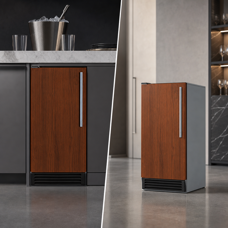 Product image #4 for Summit Commercial ADA 15-Inch Built-In/Freestanding Air-Cooled Cube Ice Maker with 50 lb/Day Production, 25 lb Bin and Internal Pump