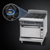 Thumbnail image #4 for Vulcan V Series 24-Inch Heavy Duty Gas Range with 4 Open Burners and Cabinet Base