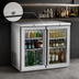 Thumbnail image #4 for Kool-It Signature 48-Inch Two-Section Glass Door Back Bar Cooler with Stainless Steel Top