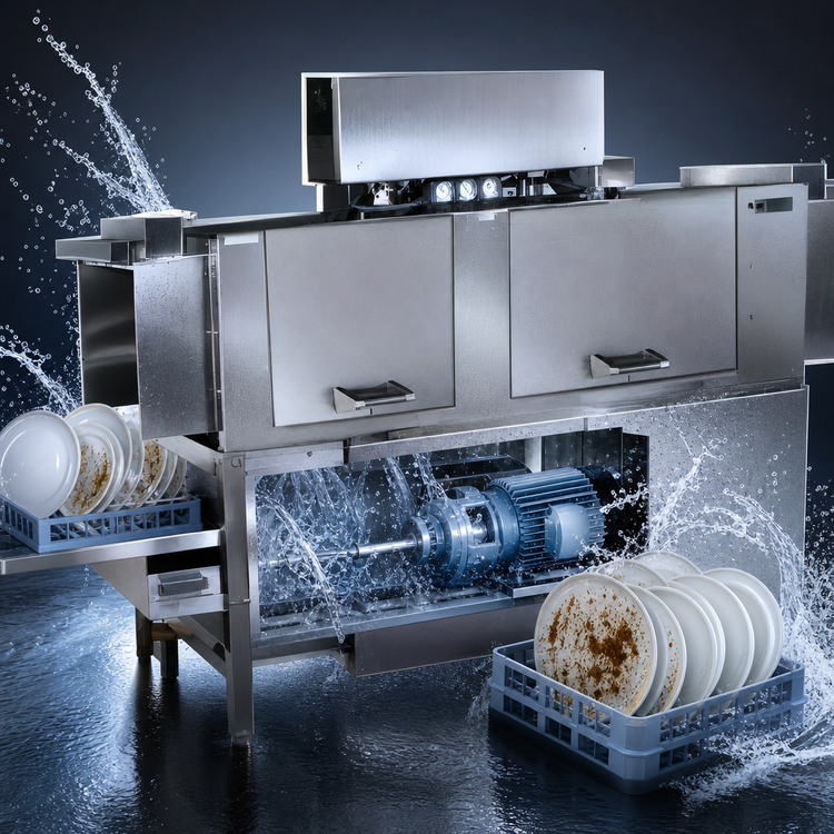 Product image #4 for American Dish Service ADC-66 High-Temp Conveyor Dishwasher, Right to Left Feed
