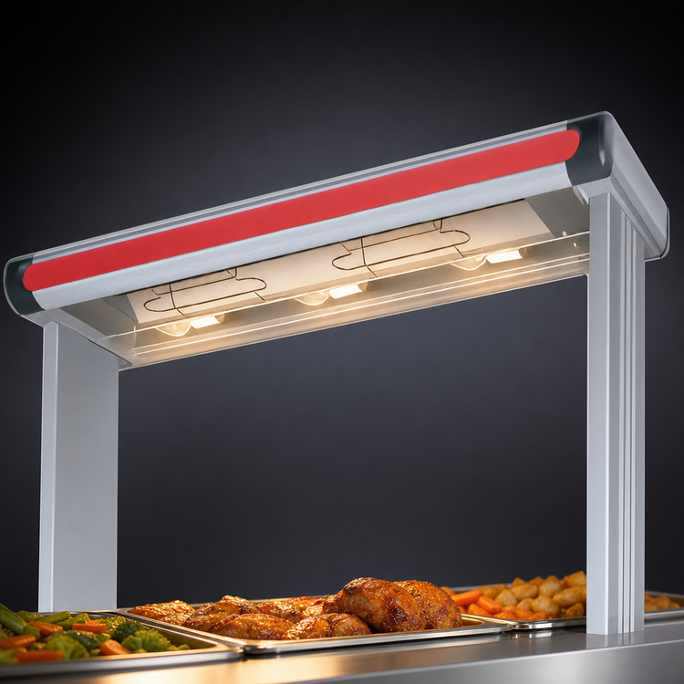 Product image #4 for Hatco Glo-Ray Designer Lighted Infrared Aluminum Strip Heater, 63-1/2 Inch, High Watt