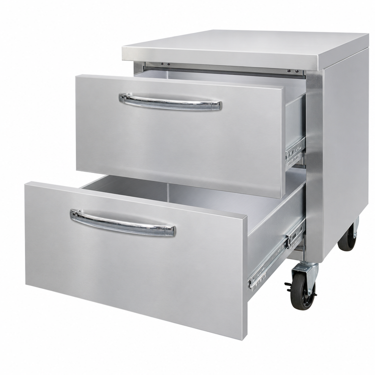 Product image #4 for Continental Refrigerator SWF27N-D 27-Inch 1-Section Worktop Freezer with 2 Drawers, 7.4 Cu. Ft., R-290